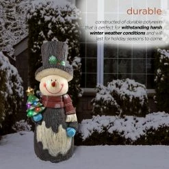 Brand new ๐ฏ Alpine Corporation 48"H Outdoor Solar Snowman Statue Holiday Decoration With Color Changing LED Lights - Black โจ 20 Brand new ๐ฏ Alpine Corporation 48"H Outdoor Solar Snowman Statue Holiday Decoration With Color Changing LED Lights - Black โจ -Alpine Corporation Sales Alpine Solar Snowman Statue2C Color Changing LED Lights 6