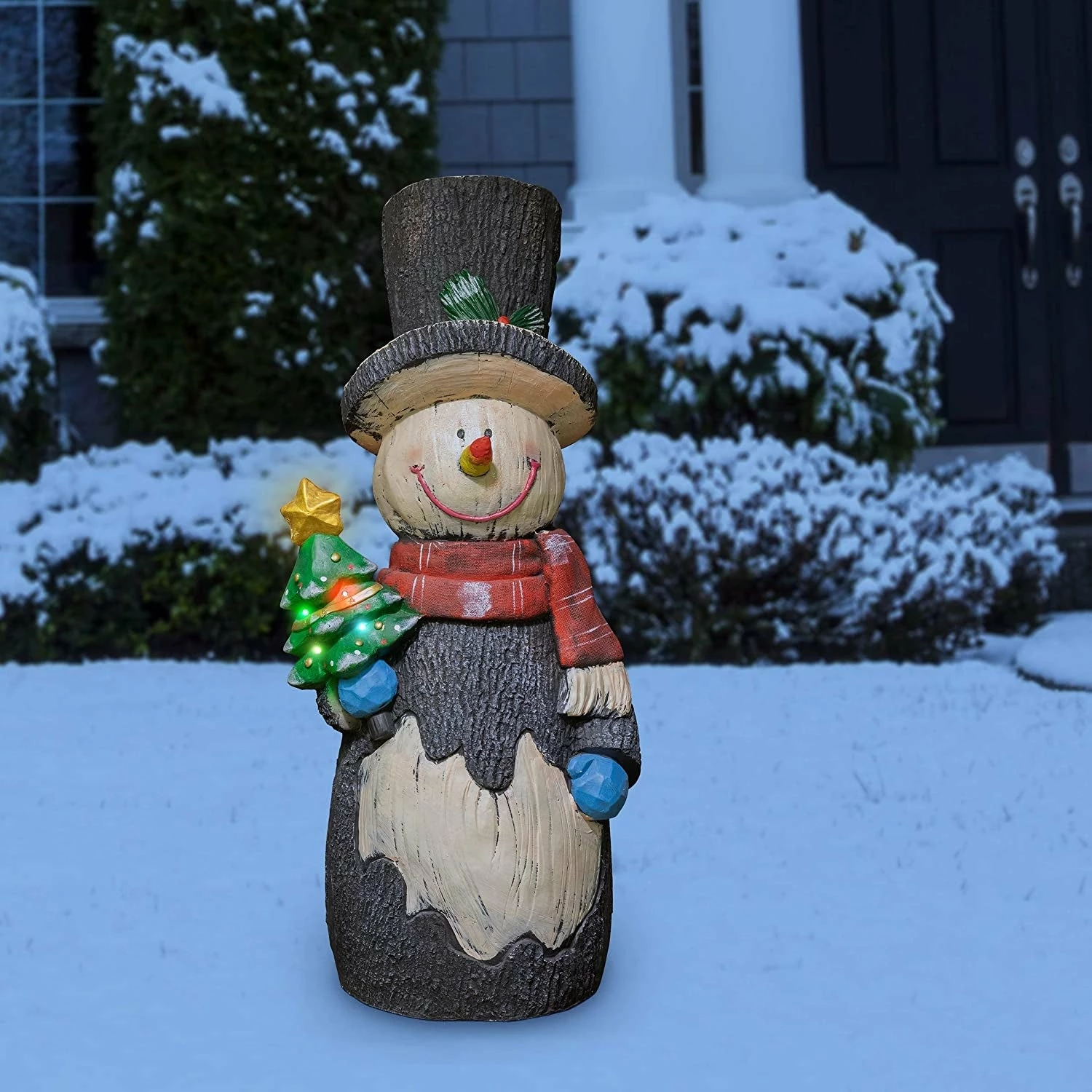 Brand new ๐ฏ Alpine Corporation 48"H Outdoor Solar Snowman Statue Holiday Decoration With Color Changing LED Lights - Black โจ 3 Brand new ๐ฏ Alpine Corporation 48"H Outdoor Solar Snowman Statue Holiday Decoration With Color Changing LED Lights - Black โจ