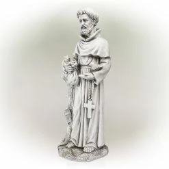 Discount βοΈ Alpine Corporation 31" Tall Indoor/Outdoor Saint Francis Standing Statue Yard Art Decoration π 23 Discount βοΈ Alpine Corporation 31" Tall Indoor/Outdoor Saint Francis Standing Statue Yard Art Decoration π -Alpine Corporation Sales Alpine St. Francis Stone Garden Statue2C Gray2C 31 Inch Tall 8