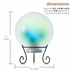 Cheap ⌛ Alpine Corporation 8" Diameter Indoor/Outdoor Glass Gazing Globe Yard Decoration With Color Changing LED Lights 🥰 15 Cheap ⌛ Alpine Corporation 8" Diameter Indoor/Outdoor Glass Gazing Globe Yard Decoration With Color Changing LED Lights 🥰 -Alpine Corporation Sales Alpine White Gazing Globe with LED Lights2C 10 Inch Tall 2