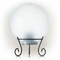 Cheap ⌛ Alpine Corporation 8" Diameter Indoor/Outdoor Glass Gazing Globe Yard Decoration With Color Changing LED Lights 🥰 21 Cheap ⌛ Alpine Corporation 8" Diameter Indoor/Outdoor Glass Gazing Globe Yard Decoration With Color Changing LED Lights 🥰 -Alpine Corporation Sales Alpine White Gazing Globe with LED Lights2C 10 Inch Tall 8