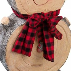 Coupon 😉 Alpine Corporation 38"H Indoor/Outdoor 🎅 Christmas Snowman Statue Decoration With Wood Texture - Brown ⭐ -Alpine Corporation Sales Alpine Wooden Snowman Statue2C 38 Inch Tall 9