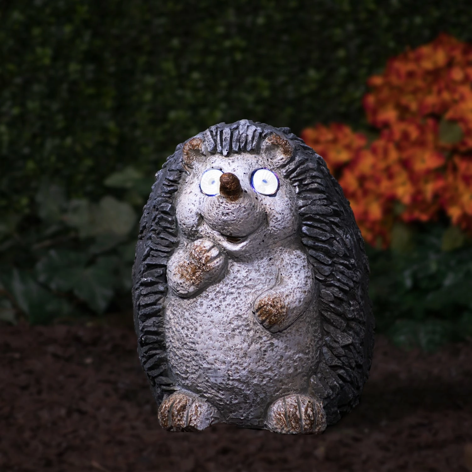 Best Sale π Alpine Corporation 15" Tall Outdoor Solar Powered Hedgehog Yard Statue With LED Lights π - Image 11