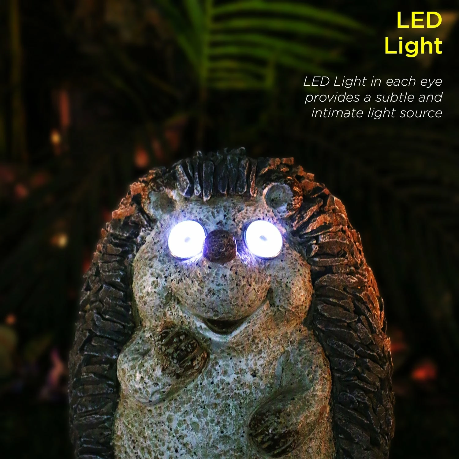 Best Sale π Alpine Corporation 15" Tall Outdoor Solar Powered Hedgehog Yard Statue With LED Lights π - Image 4