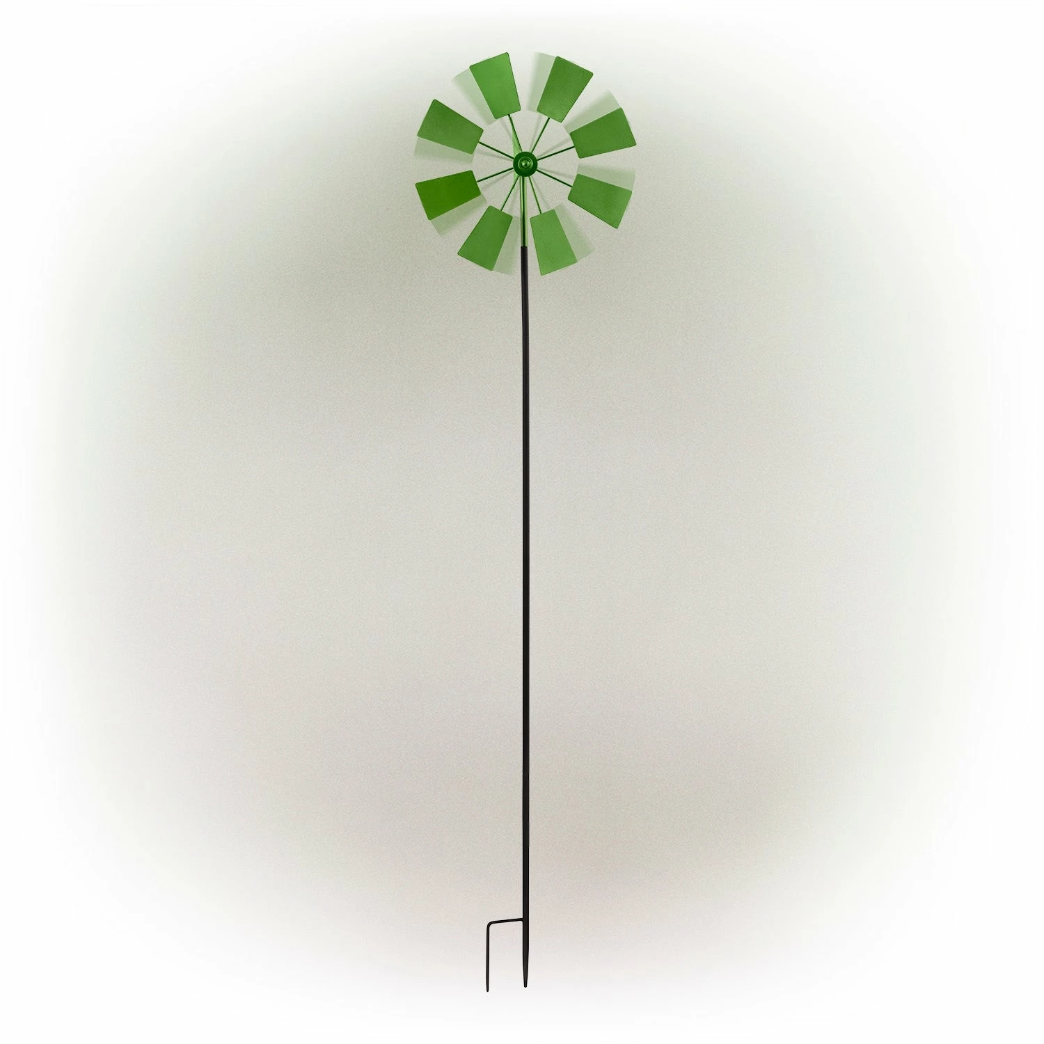 Budget π₯ Alpine Corporation 52" Tall Outdoor Metal Windmill Spinner Stake Yard Decoration, Green β€οΈ - Image 2