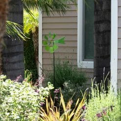 Budget π₯ Alpine Corporation 52" Tall Outdoor Metal Windmill Spinner Stake Yard Decoration, Green β€οΈ