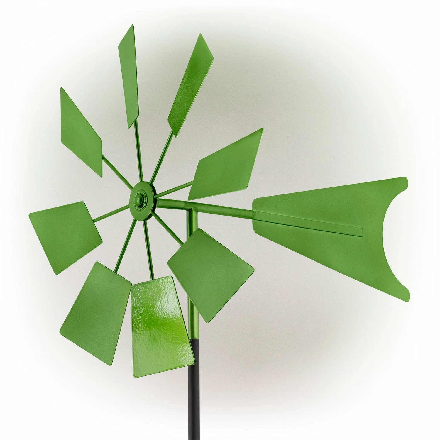 Budget π₯ Alpine Corporation 52" Tall Outdoor Metal Windmill Spinner Stake Yard Decoration, Green β€οΈ - Image 9